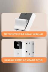 X9 Akıllı Su Geçirmez Kamerali Gece Görüşlü Kablosuz Kapı Zili