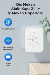 X9 Akıllı Su Geçirmez Kamerali Gece Görüşlü Kablosuz Kapı Zili