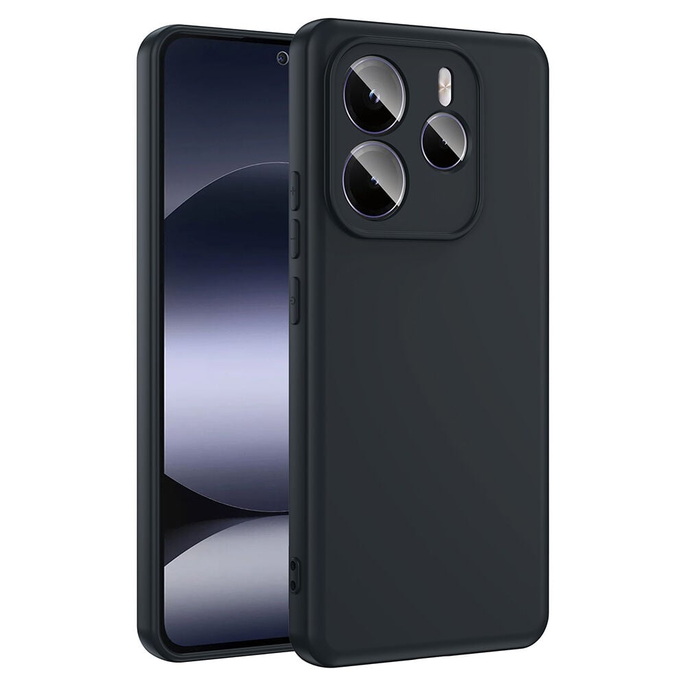 Xiaomi Redmi Note 14 5G Kılıf Kamera Korumali Mara Lansman Kapak Siyah