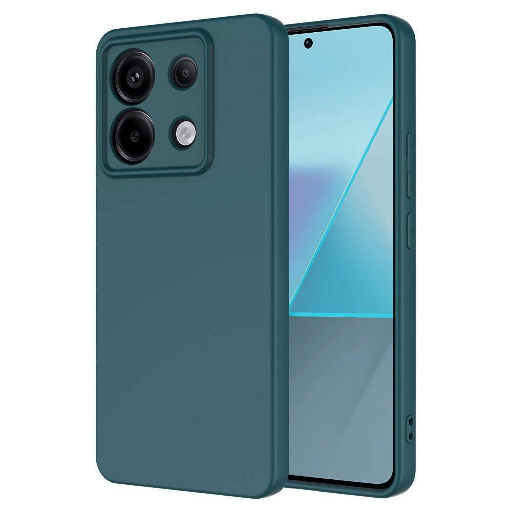 Xiaomi Redmi Note 13 Pro 5G Kılıf Kamera Korumali Mara Lansman Kapak Koyu Yeşil