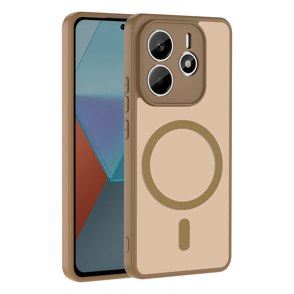 Xiaomi Redmi Note 14 4G Uyumlu Kılıf Mat Magsafe Şarj Özellikli Hassas Butonlu Renkli Yumuşak Kenarlı Premium Babet Kapak