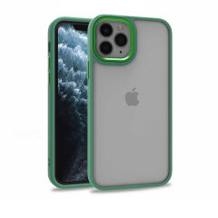 iPhone 11 Pro Kılıf Kamera Çıkıntılı Arkası Şeffaf Köşeleri Parlak Renkli Işlemeli Flora Kapak