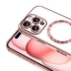 iPhone 16 Pro Max Kılıf Kamera Korumalı Kablosuz Wireless Şarj Özellikli Demre Kapak