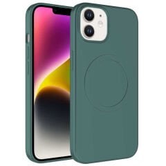 iPhone 11 Kılıf Magsafe Wireless Şarj Özellikli Pastel Renk Silikon Plas Kapak