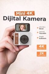 Mini Dijital Kamera 2K Flip Ekranlı Selfie Video Vlog Kamerası CMR46