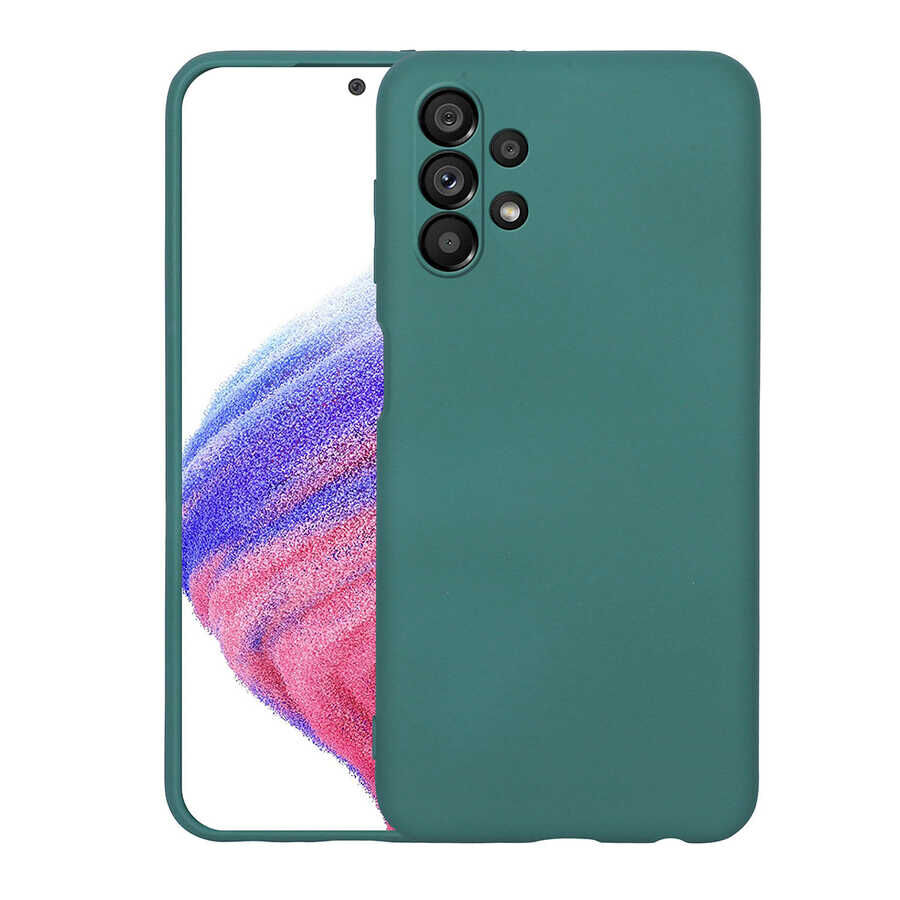 Samsung Galaxy A23 Kamera Korumali Mara Lansman Kapak Koyu Yeşil
