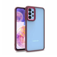 Samsung Galaxy A23 Kılıf Kamera Çıkıntılı Arkası Şeffaf Köşeleri Parlak Renkli Işlemeli Flora Kapak