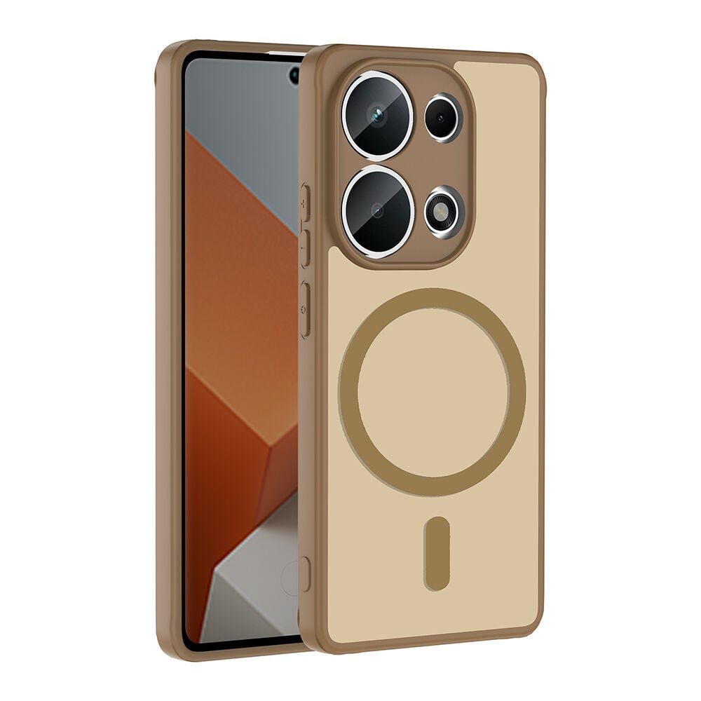 Xiaomi Redmi Note 13 Pro 4G Uyumlu Kılıf Mat Magsafe Şarj Özellikli Hassas Butonlu Renkli Yumuşak Kenarlı Premium Babet Kapak