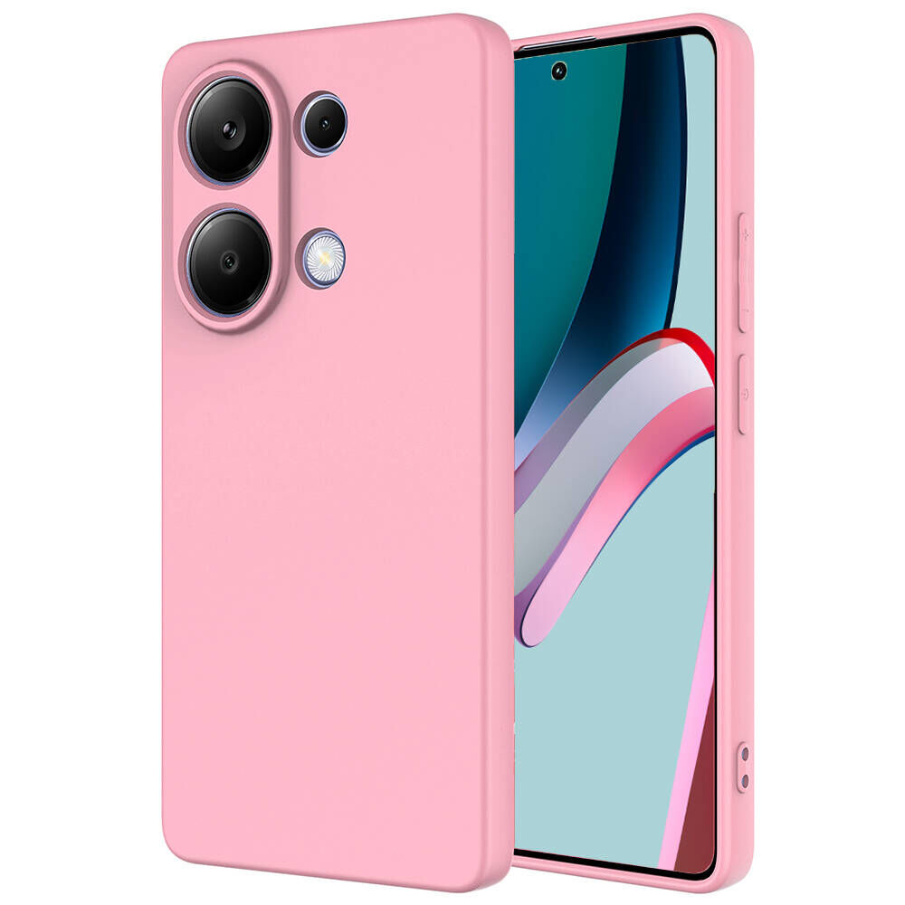 Xiaomi Redmi Note 13 Pro 4G Kılıf Kamera Korumali Mara Lansman Kapak Pembe Açık