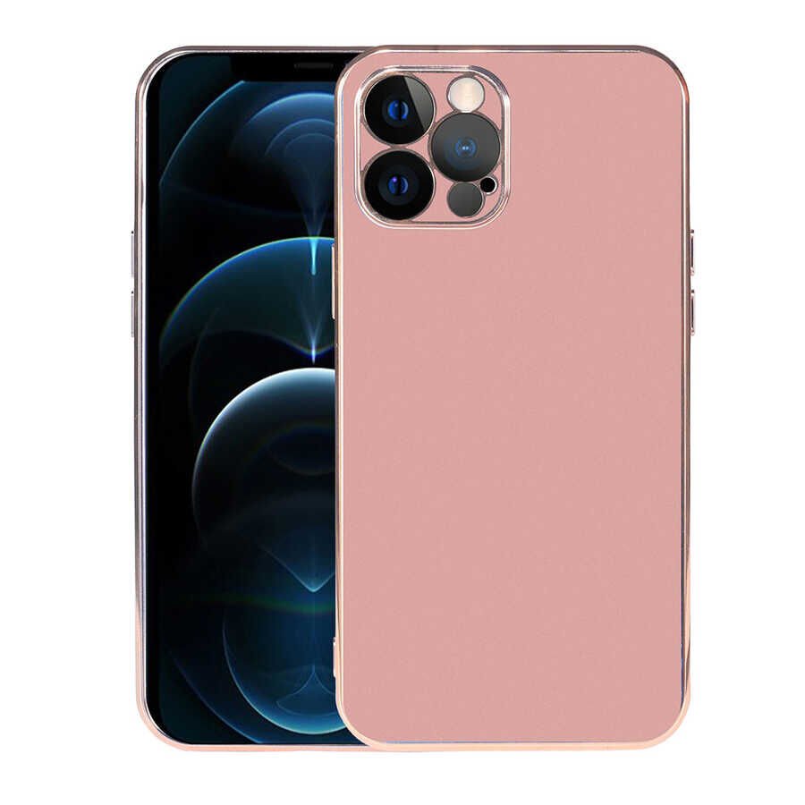 iPhone 12 Pro Max Kılıf Viyana Kapak Rose Gold