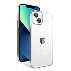 iPhone 13 Kılıf Kamera Korumalı Renkli Çerçeveli  Garaj Kapak