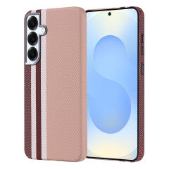Samsung Galaxy S24 Plus Kılıf Kablosuz Şarj Özellikli Karbon Fiber Görünümlü Nekst Kapak Siyah
